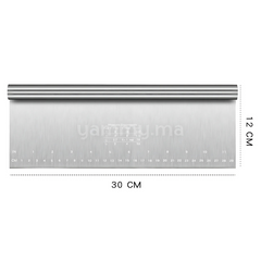 Grattoir Coupe-Pâte en Inox XL 30 cm