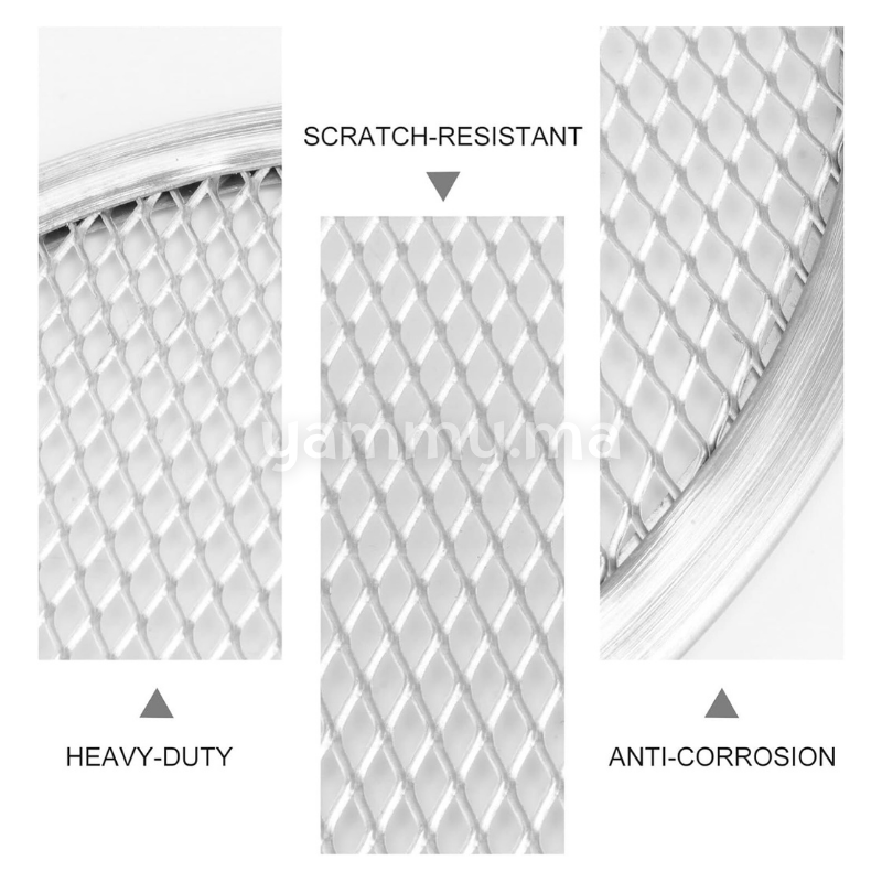 Plaque à Pizza Perforée en Aluminium 28cm