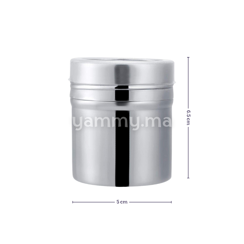 Mini Saupoudreuse à Malle Fine en Inox Ø 5 cm