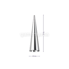 SET. 6 Moules à Cornet en Inox 12 x Ø 3.5 cm