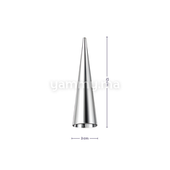 SET. 8 Moules à Cornet en Inox 12 x Ø 3 cm
