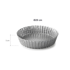 Moule à Tarte Perforé Haut 20cm Delize - Lacor 68787