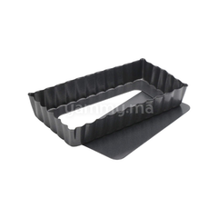 Moule à Tartelette Rectangulaire Fond Amovible 12 cm