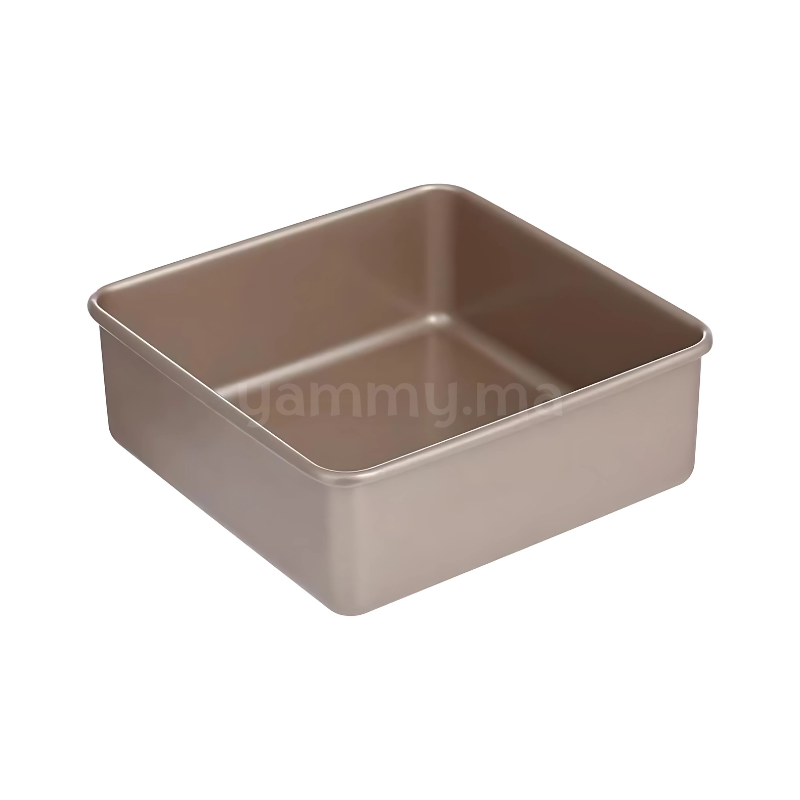 Moule Carré 21 cm Anti-adhésif Hauteur 8 cm