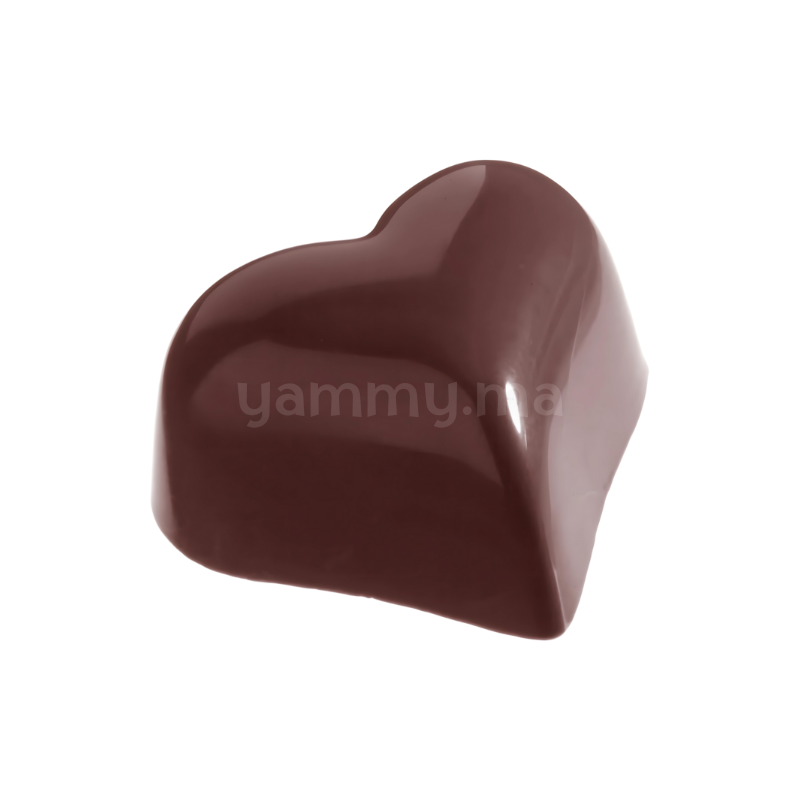 Moule Chocolat en Polycarbonate Coeur Globe "CW1218" - Chocolate World