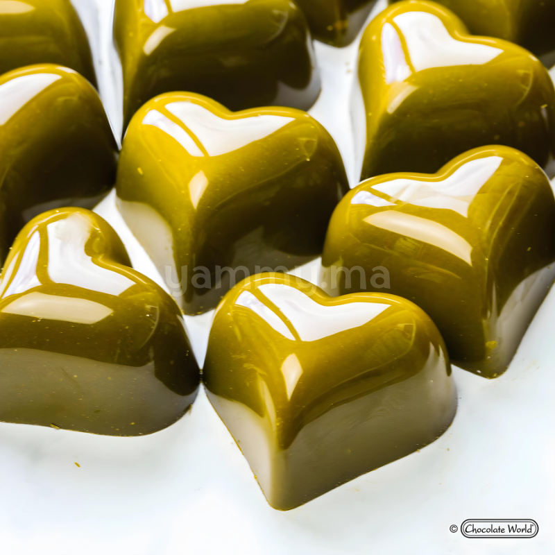 Moule Chocolat en Polycarbonate Coeur Globe "CW1218" - Chocolate World