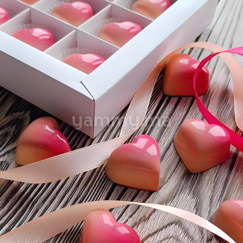 Moule Chocolat en Polycarbonate Coeur Globe "CW1218" - Chocolate World