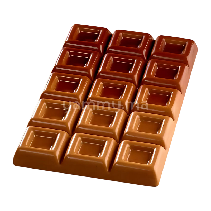Moule Chocolat en Polycarbonate Tablette Maxi Choco "PC5051" - Pavoni