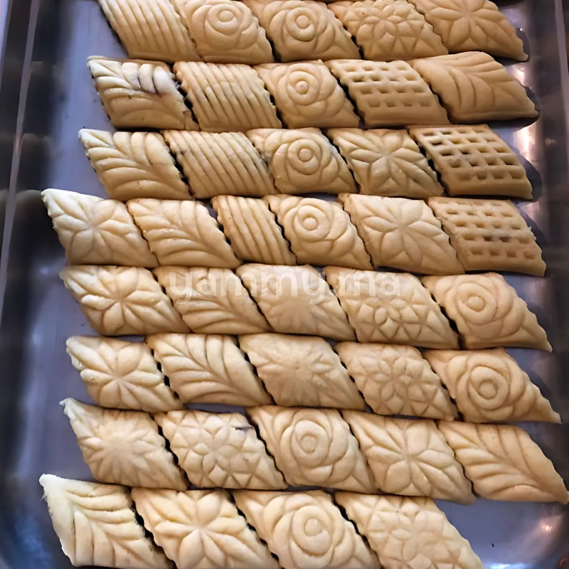 Moule à Makrout Cristal Carreaux – 5 Cavités