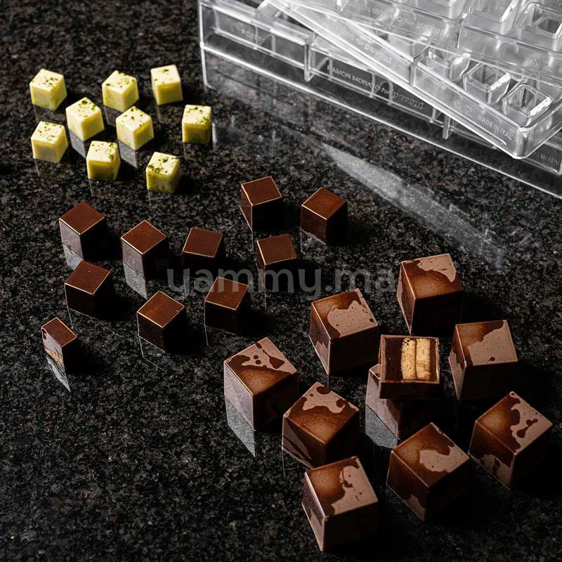 Moule Chocolat en Polycarbonate Cube "PC5062" - Pavoni