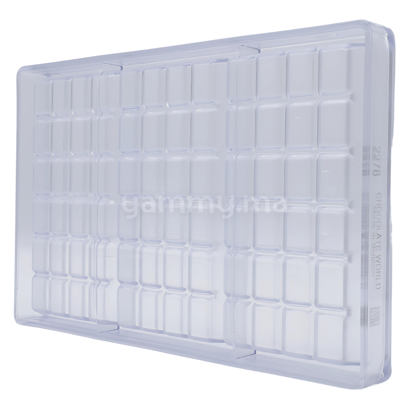 Moule Chocolat en Polycarbonate Tablette 240 gr (x3) "CW2278" - Chocolate World