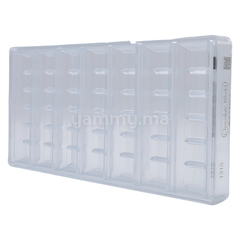 Moule Chocolat en Polycarbonate Tablette Rayé "CW1315" - Chocolate World