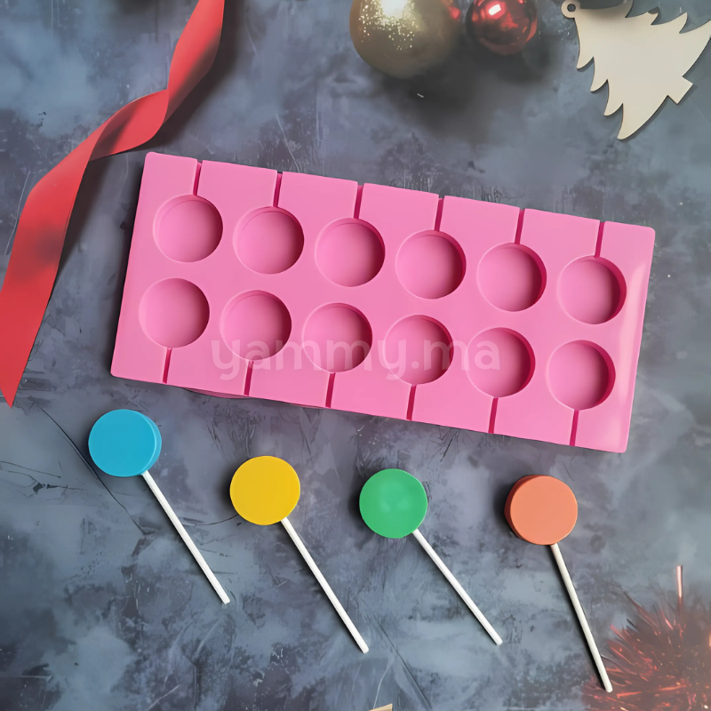 Moule Silicone 12 Sucettes Simple