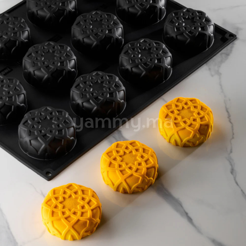 Moule Silicone Dahab Ø 7.5 x H 3 cm (x12) "PX43120" – Pavoni