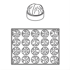 Moule Silicone Marron Top Ø 6 x H 3.5 cm (x20) "PX4357" – Pavoni