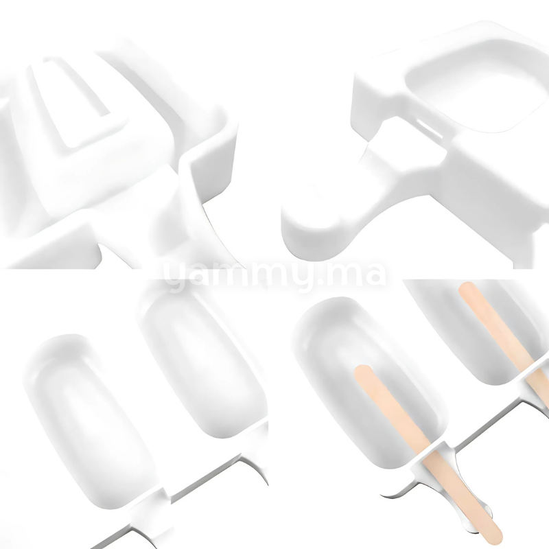 Moule Silicone à 4 Glaces Classique Magnum