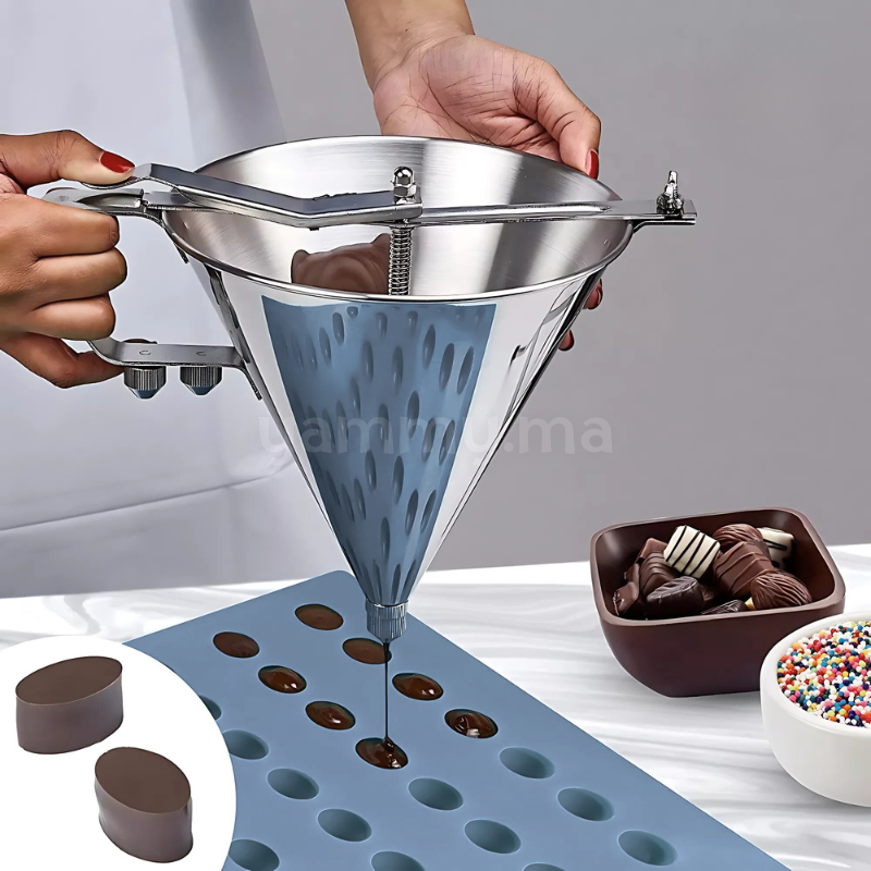 Moule Silicone Mini Oval pour Chocolat (x54) "C291"