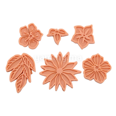 Moule Silicone 6 Fleurs Dentelle