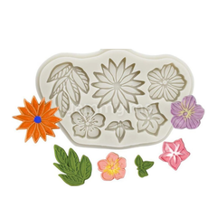 Moule Silicone 6 Fleurs Dentelle