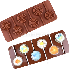 Moule Silicone 6 Sucettes Tourbillon