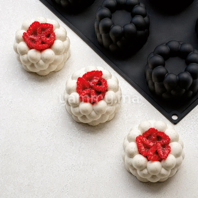 Moule Silicone Nuage Ø 7.5 x H 4.5 cm (x12) "PX4392" – Pavoni