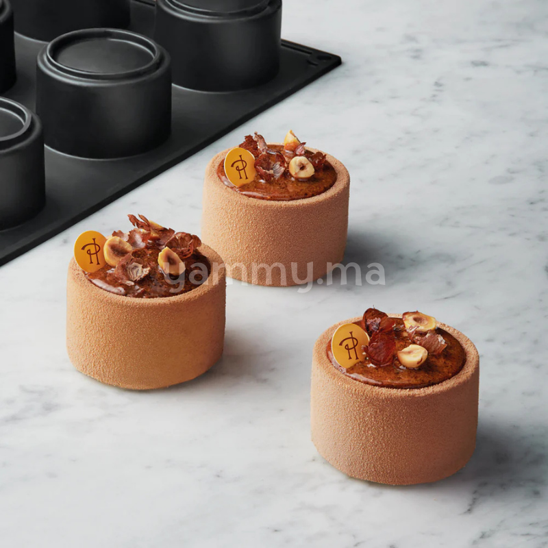 Moule Silicone Cylindra Ø 6.5 x H 4.5 cm (x12) "PX4393" – Pavoni