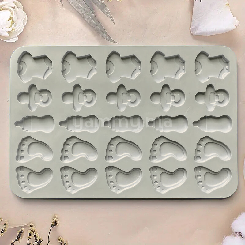 Moule Silicone à Chocolat Baptême (x25)