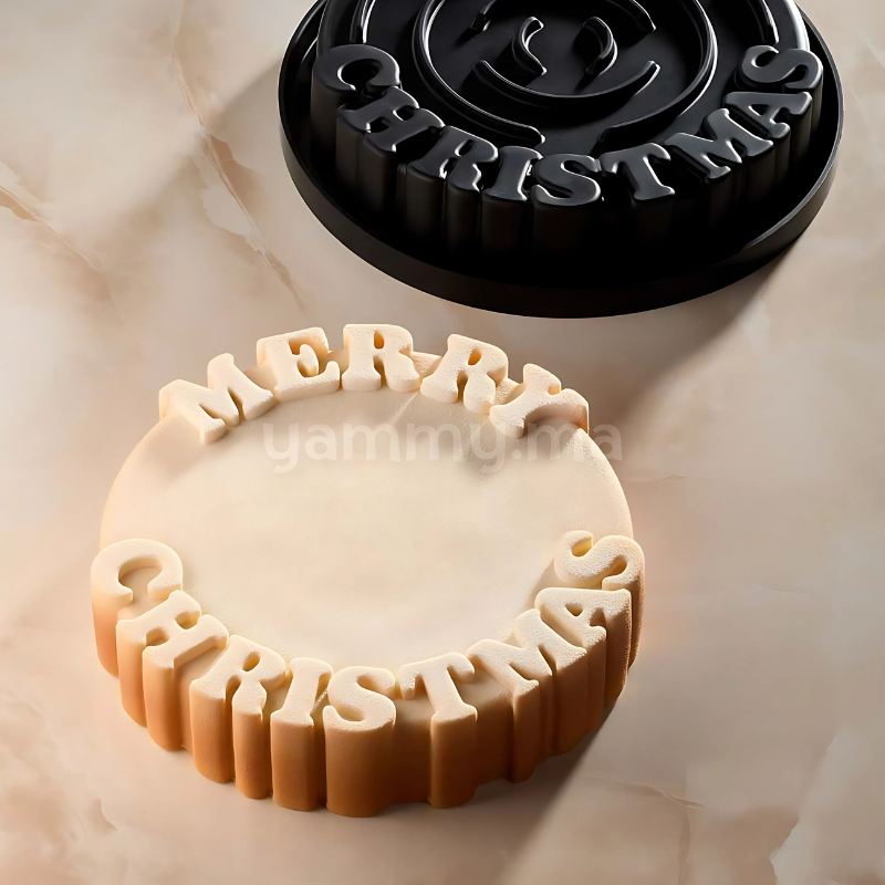 Moule Silicone Bûche Merry Christmas "KE097" - Pavoni