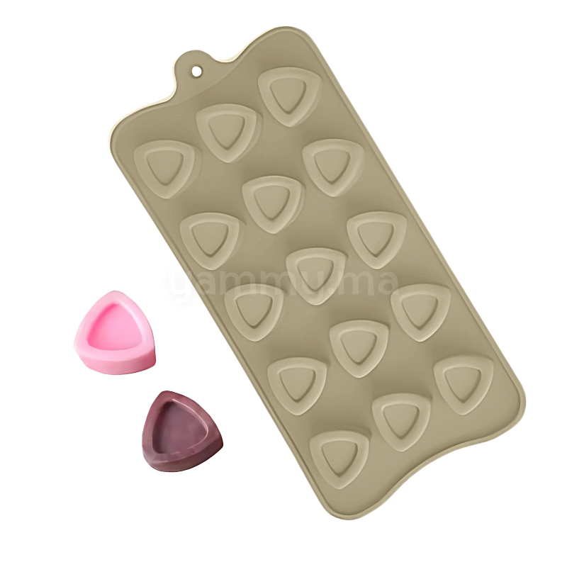 Moule Silicone à Chocolat Prisme Triangulaire (x15)