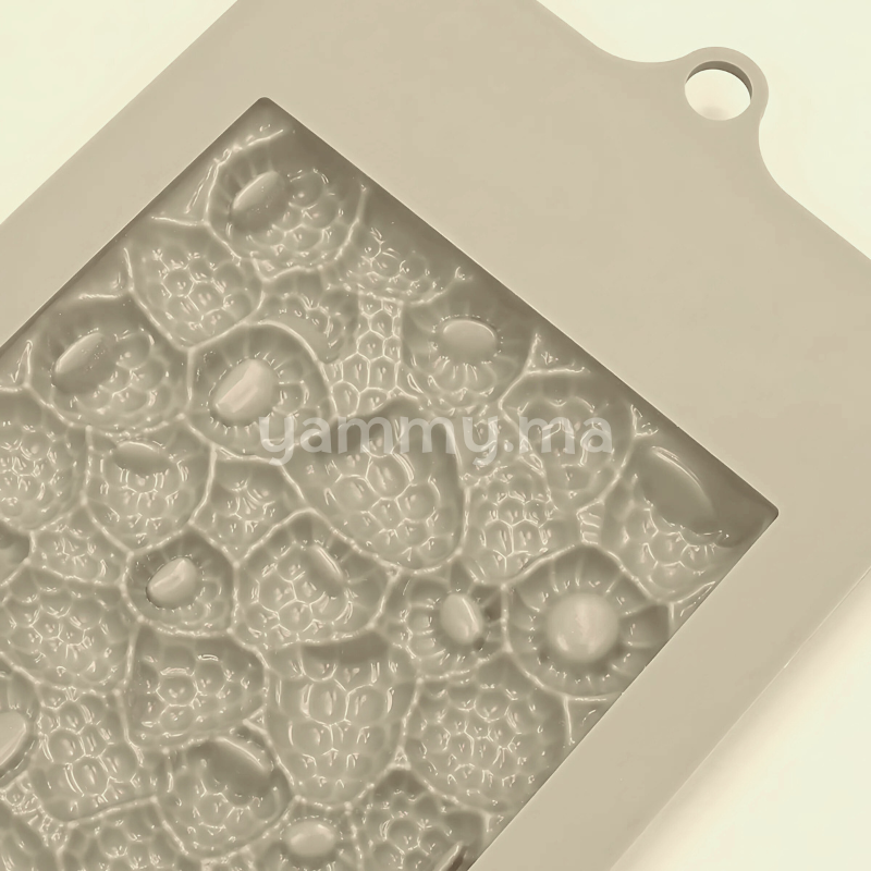 Moule Silicone Tablettes de Chocolat Framboises