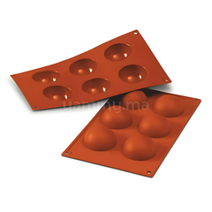 Moule Silicone Demi-Sphère Ø 6 cm "SF003" (x6) - Silikomart