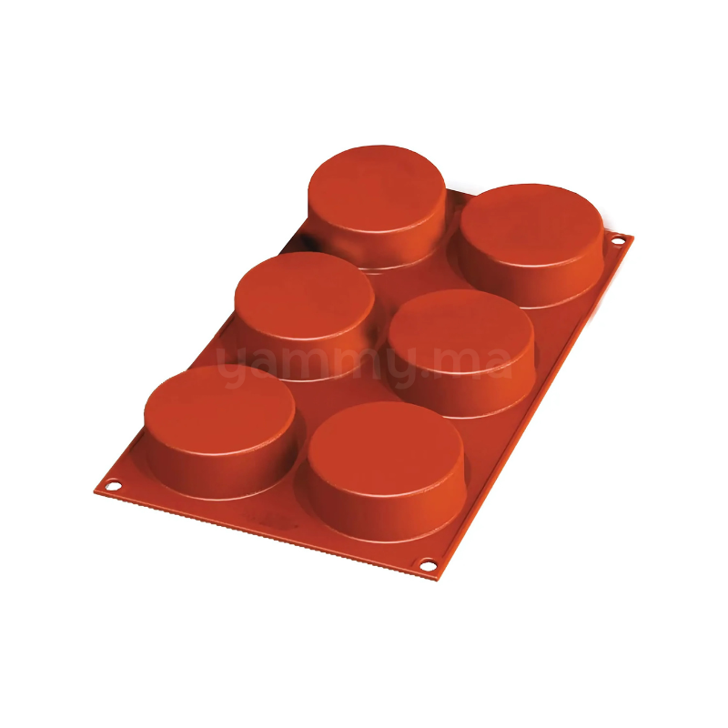 Moule Silicone 6 Cylindres "SF205" - Silikomart