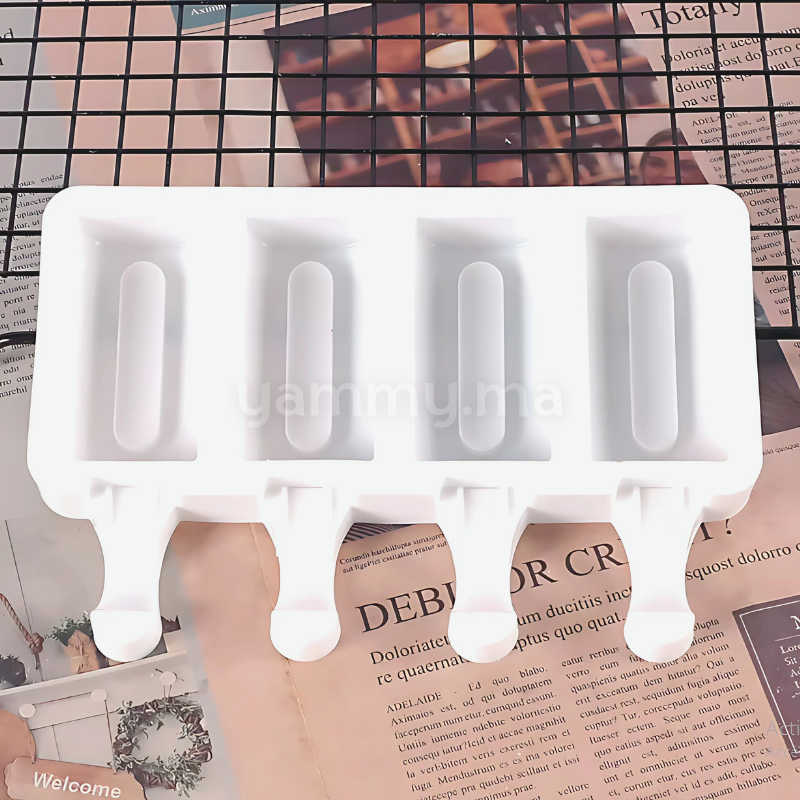 Moule Silicone à 4 Mini Glaces Chic