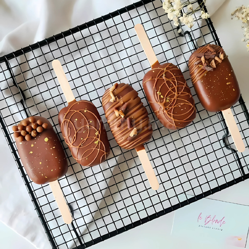 Moule Silicone à 4 Mini Glaces Classique Magnum