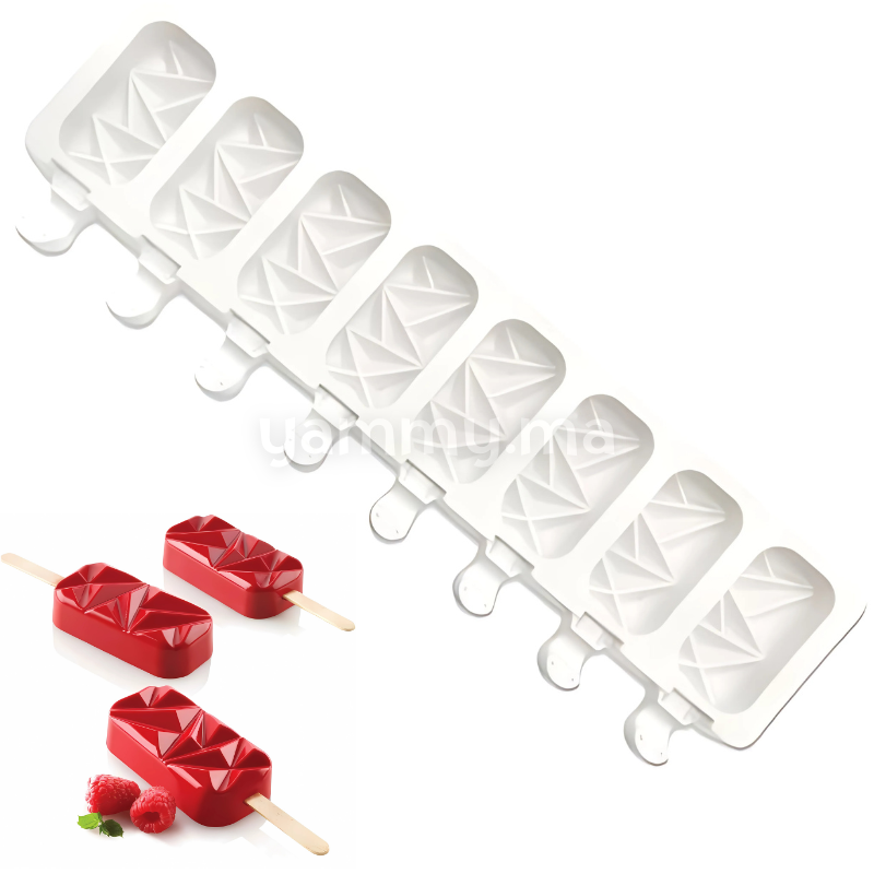 Moule Silicone à 8 Mini Glaces Shock