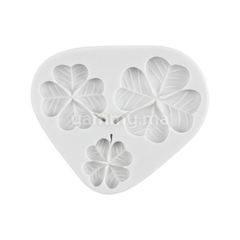 Moule Silicone 3 Feuilles de Trèfle à Quatre Feuilles
