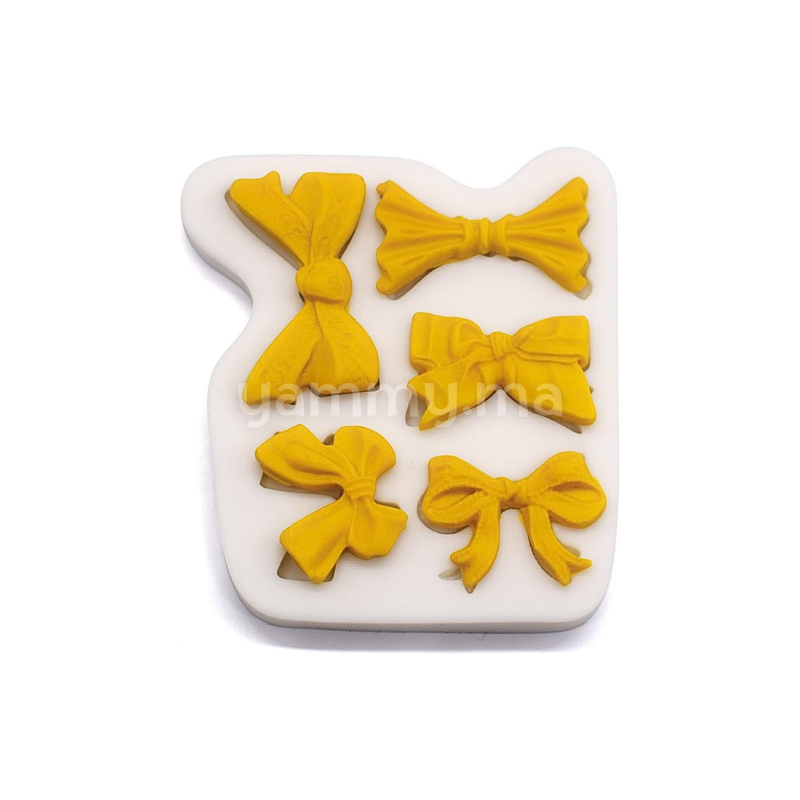Moule Silicone 5 Noeuds Papillons