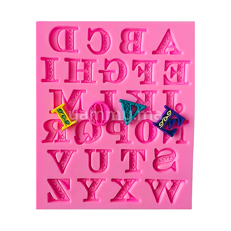 Moule Silicone Alphabet Majuscules