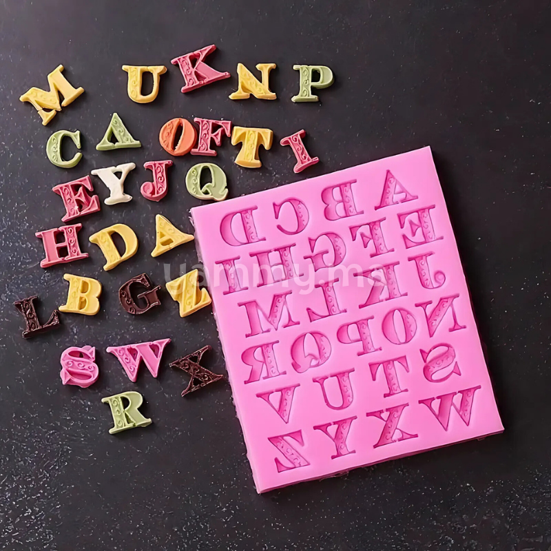Moule Silicone Alphabet Majuscules