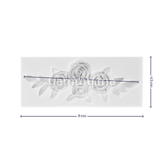 Moule Silicone Guirlande de Fleurs 4 Roses