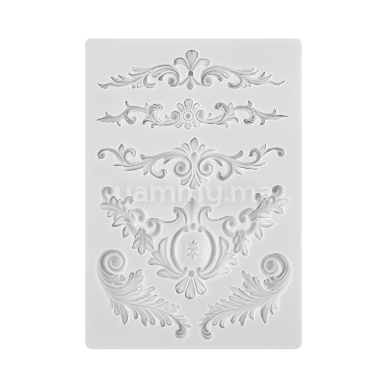 Moule Silicone 6 Feuilles Rétro