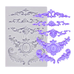 Moule Silicone 6 Feuilles Rétro