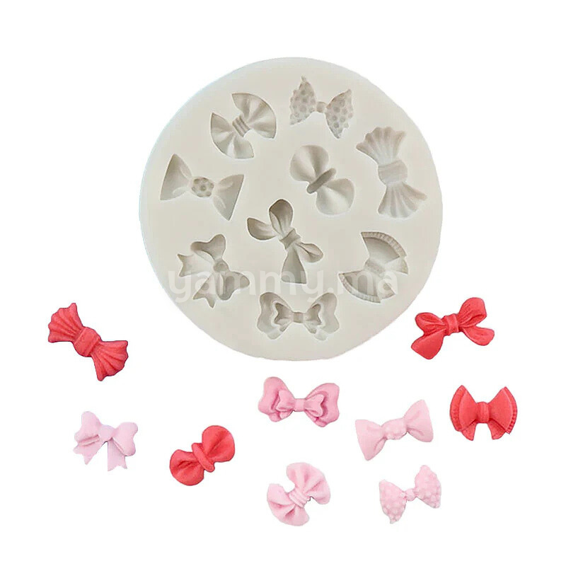 Moule Silicone 9 Mini Noeuds Papillon