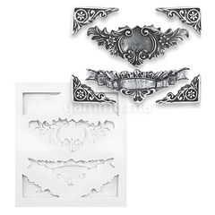 Moule Silicone Relief Baroque Vintage