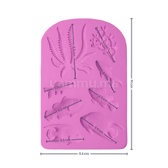 Moule Silicone Thème Mer – 2 Algues & 6 Poissons