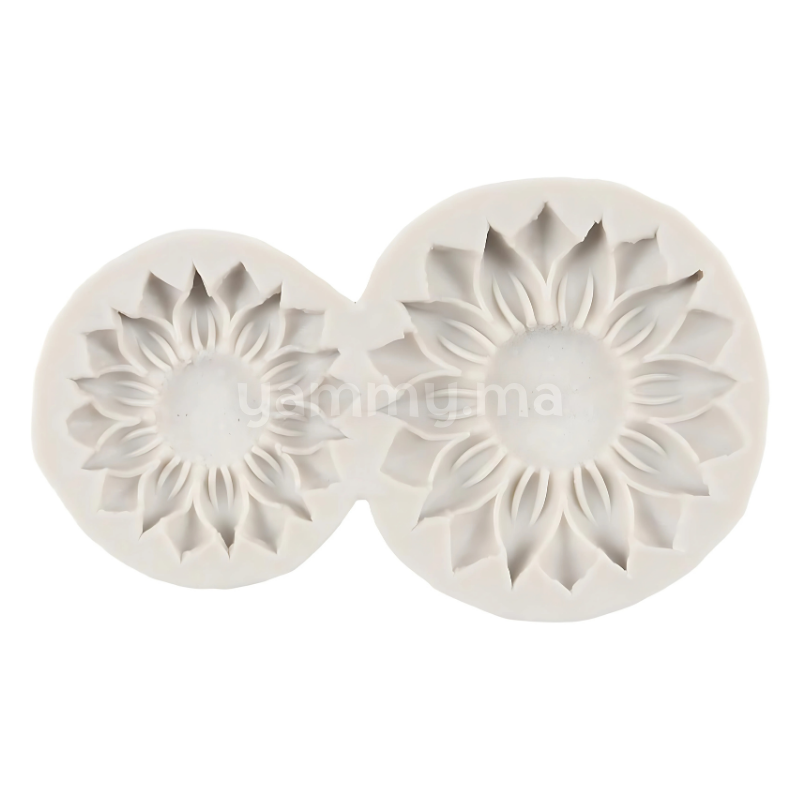 Moule Silicone 2 Fleurs Tournesol
