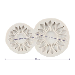 Moule Silicone 2 Fleurs Tournesol