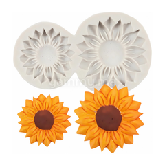 Moule Silicone 2 Fleurs Tournesol