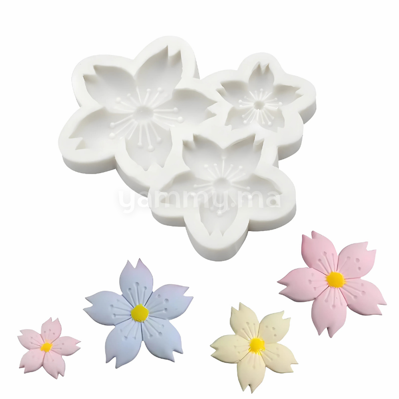 Moule Silicone 3 Fleur de Cerisier