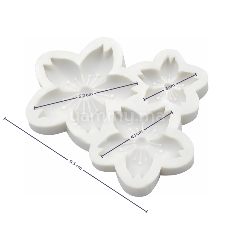 Moule Silicone 3 Fleur de Cerisier